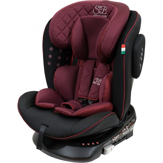 Автокресло группа 0123 (0-36) SWEET BABY CROSSTOUR 360 SPS ISOFIX Wine / Black 424907