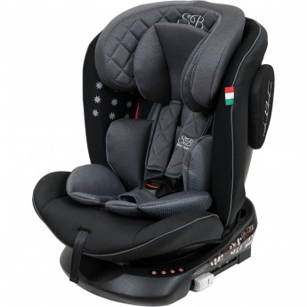 Автокресло группа 0123 (0-36) SWEET BABY FORTUNA 360 SPS ISOFIX Grey/Black