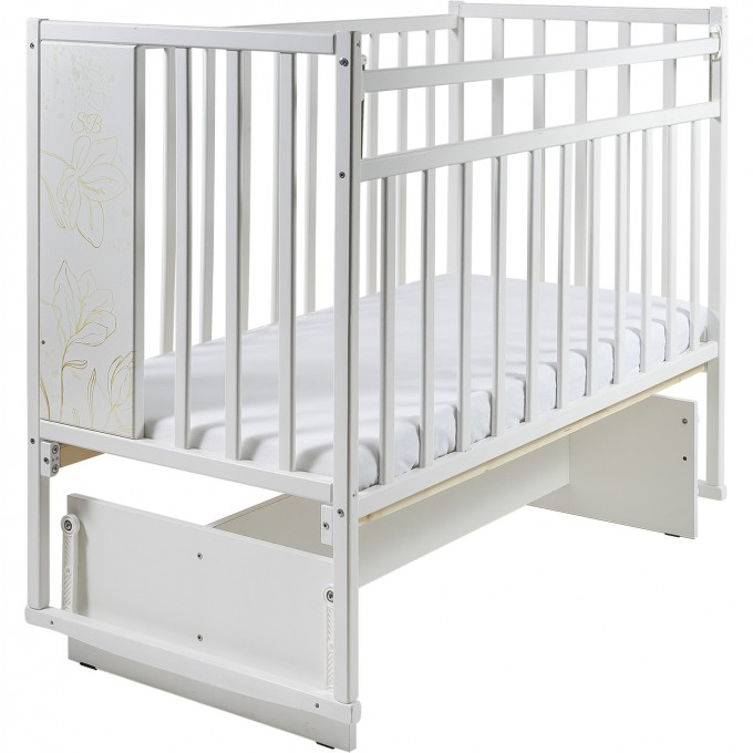 Детская кроватка SWEET BABY ANNABELLA Bianco (белый) с маятником 426693