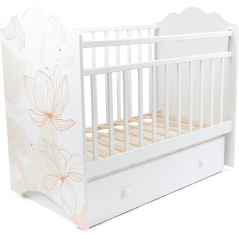 Детская кроватка SWEET BABY BEATRICE Bianco (белый) маятник с ящиком