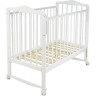 Детская кроватка SWEET BABY MIMI Bianco (белый) колесо-качалка 426687