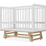 Детская кроватка SWEET BABY PALLADIO Bianco/Naturale (белый /натуральный) с маятником