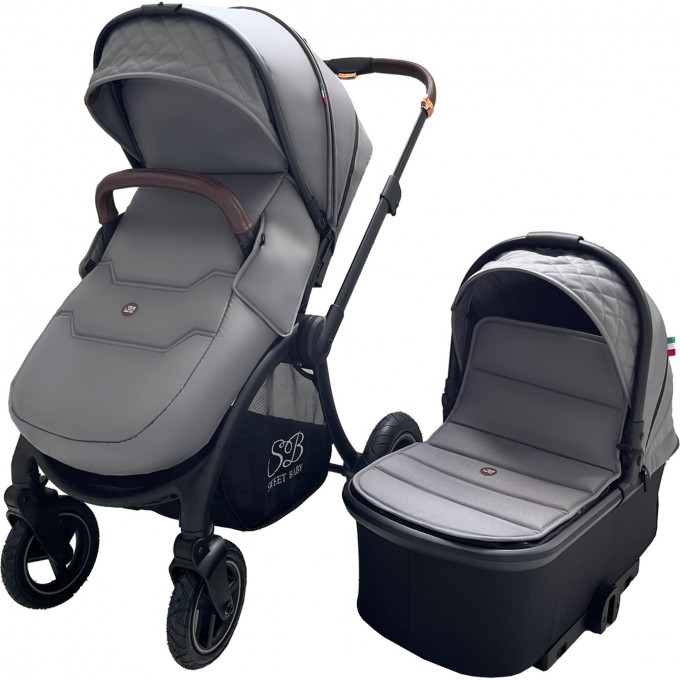 Коляска 2в1 SWEET BABY CUPOLA Gray Neo 426750