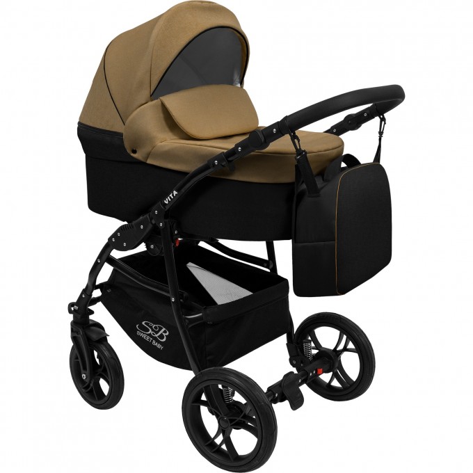 Коляска 2в1 SWEET BABY VITA Beige/Black 426739