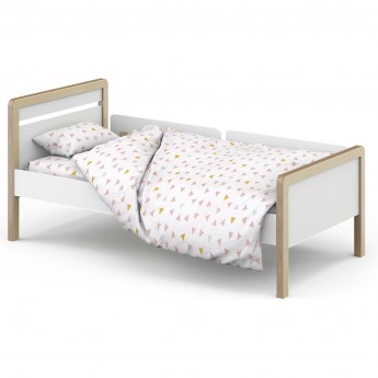 Кровать подростковая SWEET BABY AURA Naturale/Bianco