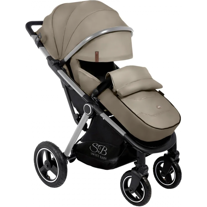 Прогулочная коляска SWEET BABY SUBURBAN COMPATTO Silver Beige (Air) 426791