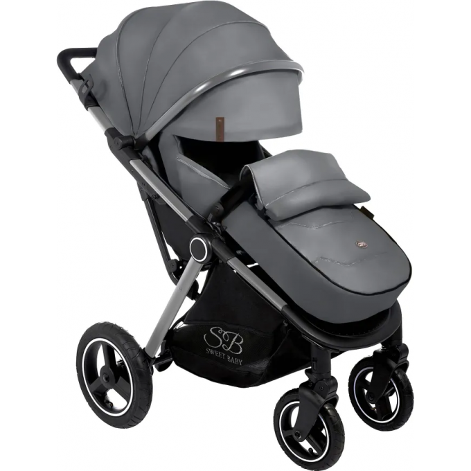 Прогулочная коляска SWEET BABY SUBURBAN COMPATTO Silver Gray (Air) 426793